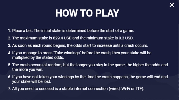 rules of the game aviator